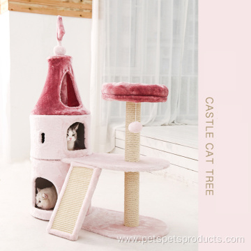 Cute boom Castle-type pet cat dog tree house